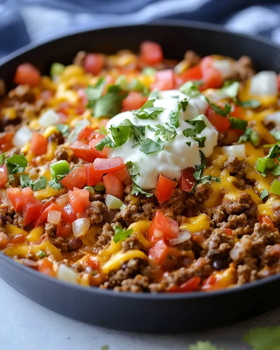 Classic Taco Skillet (low-carb/Keto) image