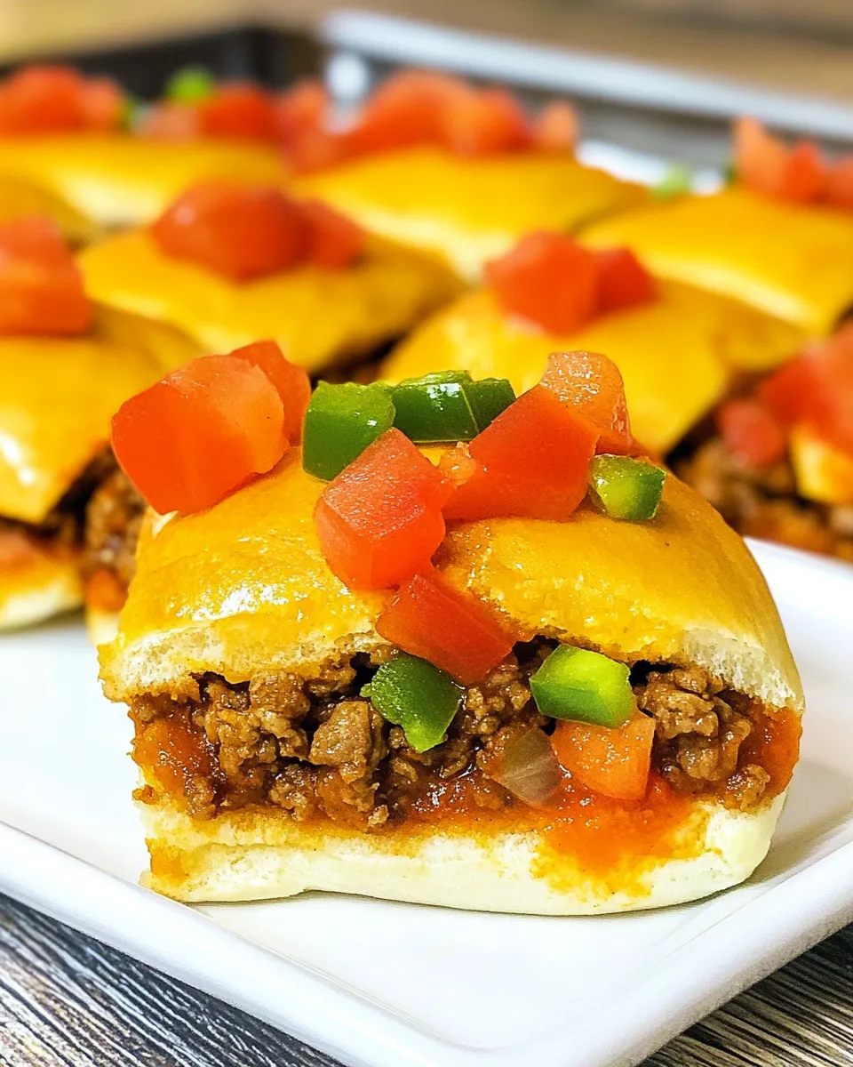 Homemade Taco Sliders recipe image