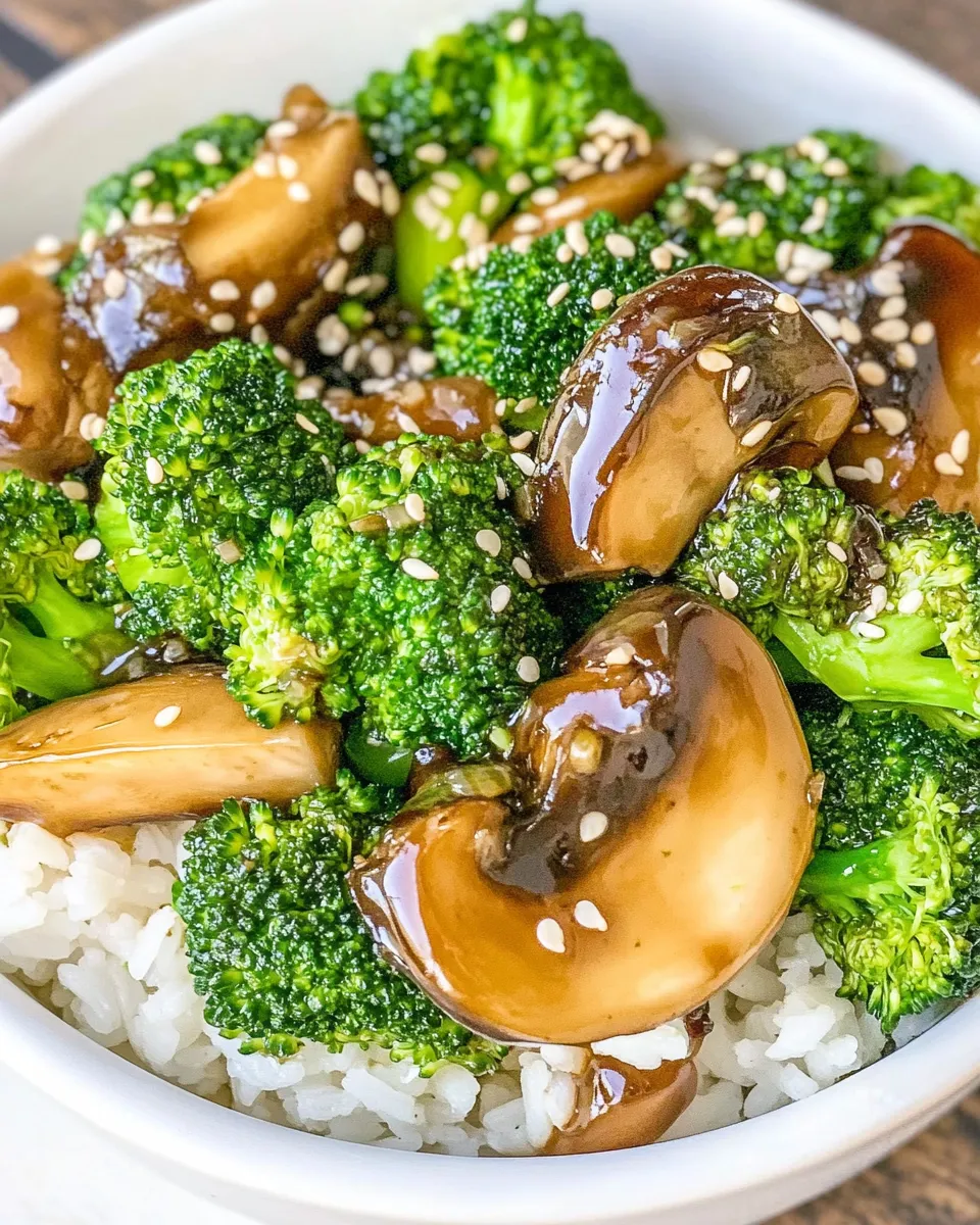 Delicious Teriyaki Broccoli shot