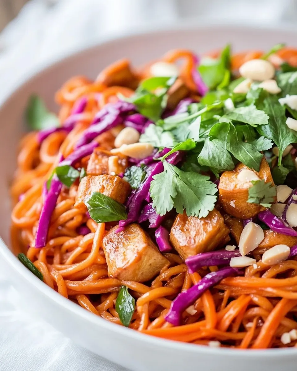 Homemade Thai-Style Sweet Potato Noodles photo