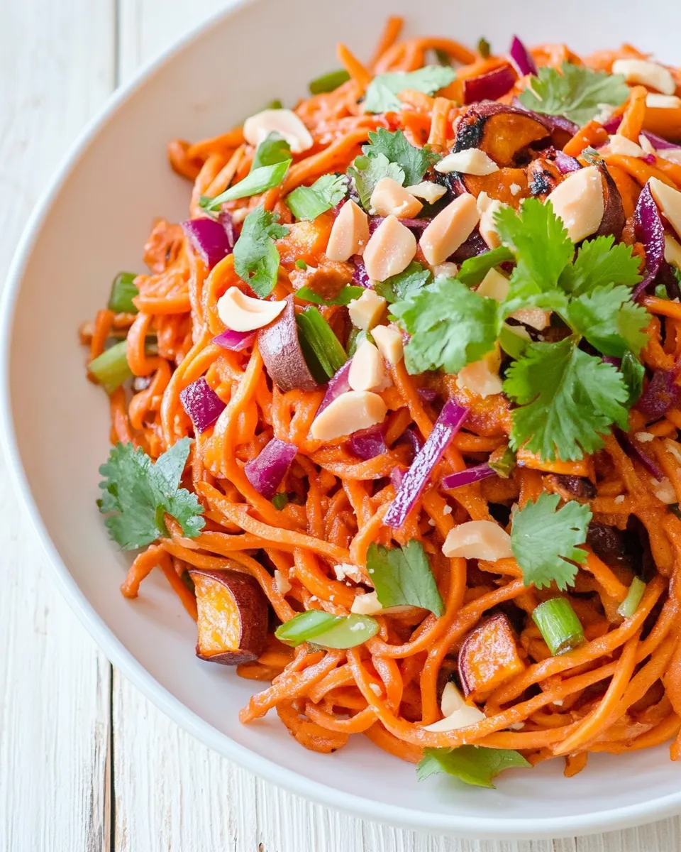 Delicious Thai-Style Sweet Potato Noodles shot