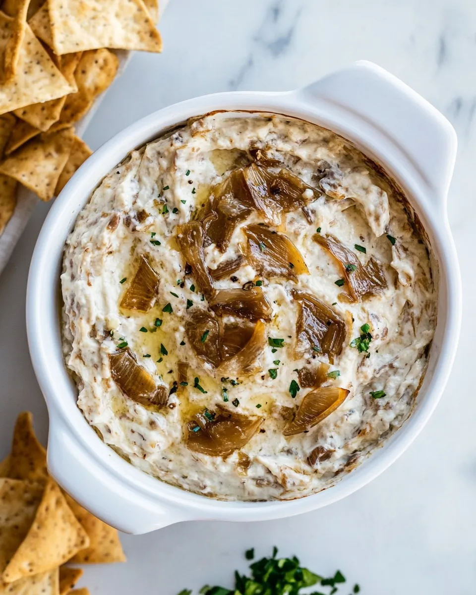 Classic The Caramelized Onion Dip You Need To Make This Weekend! image