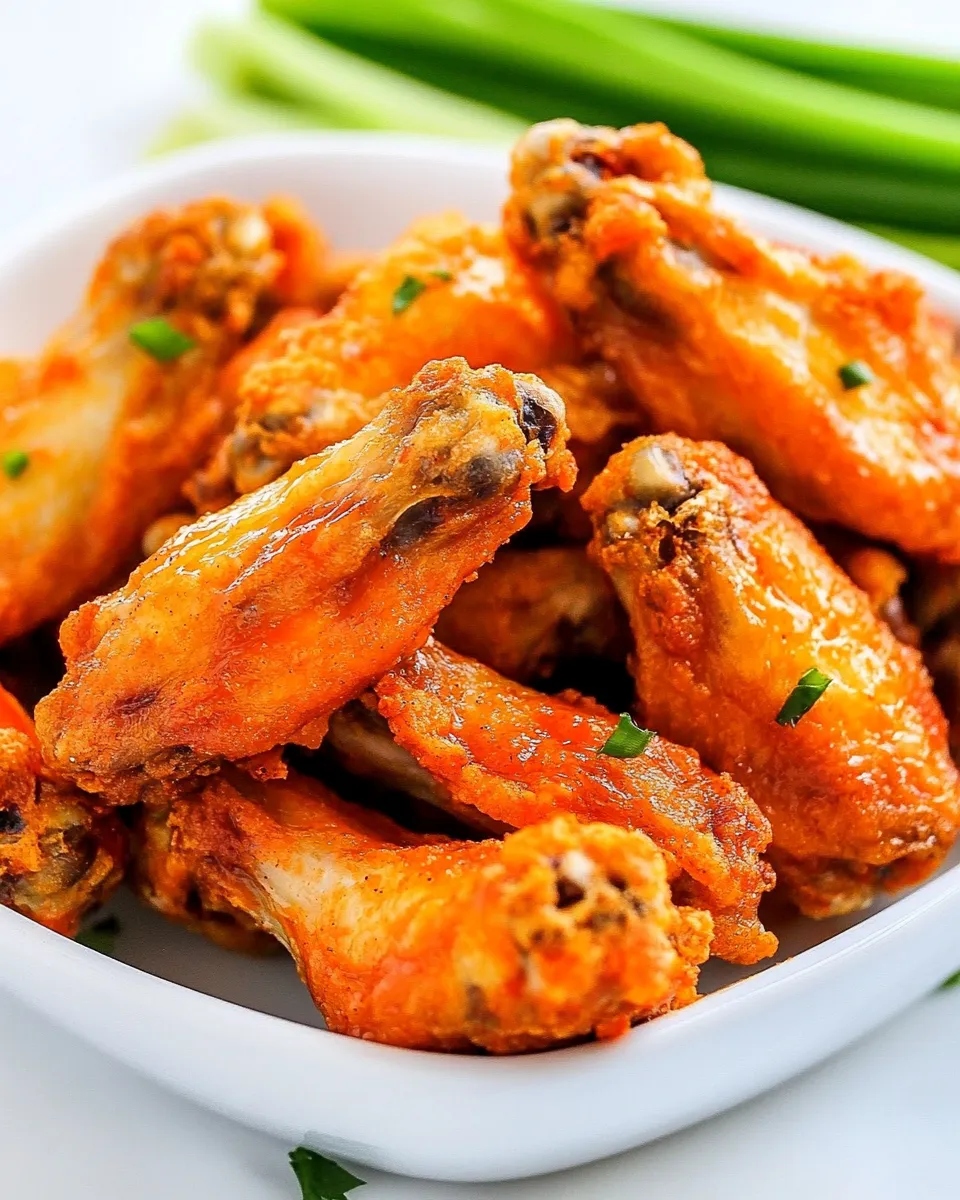 Delicious The Crispiest Baked Buffalo Wings shot