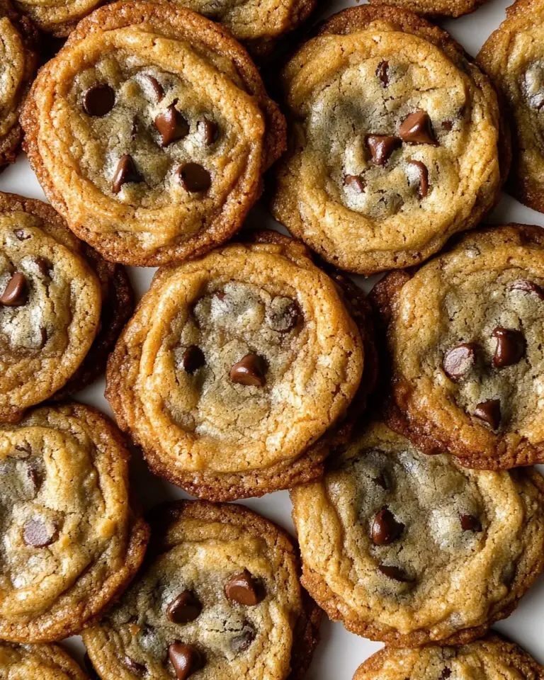 Homemade Thin Crispy Chocolate Chip Cookies photo