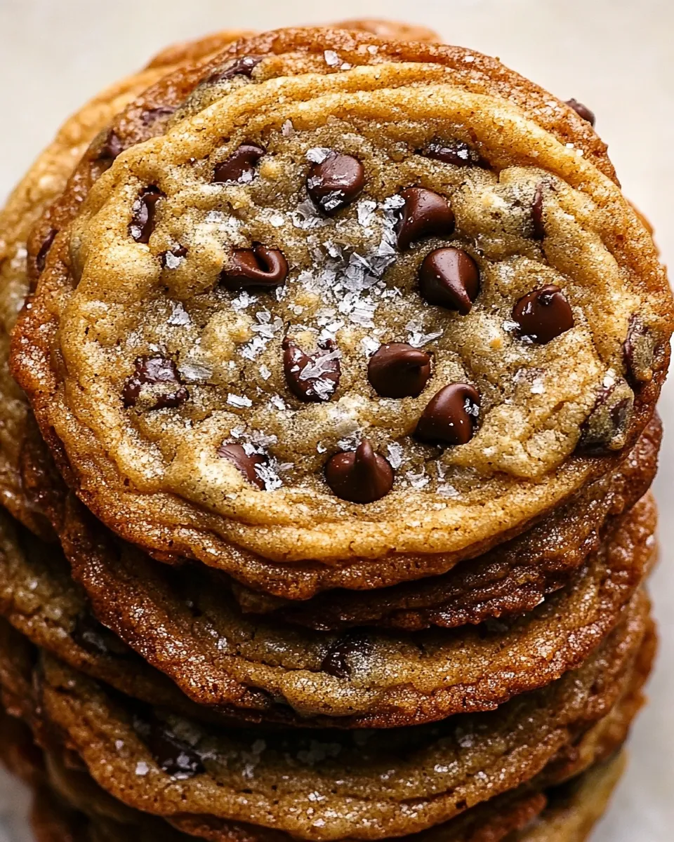 Classic Thin Crispy Chocolate Chip Cookies image