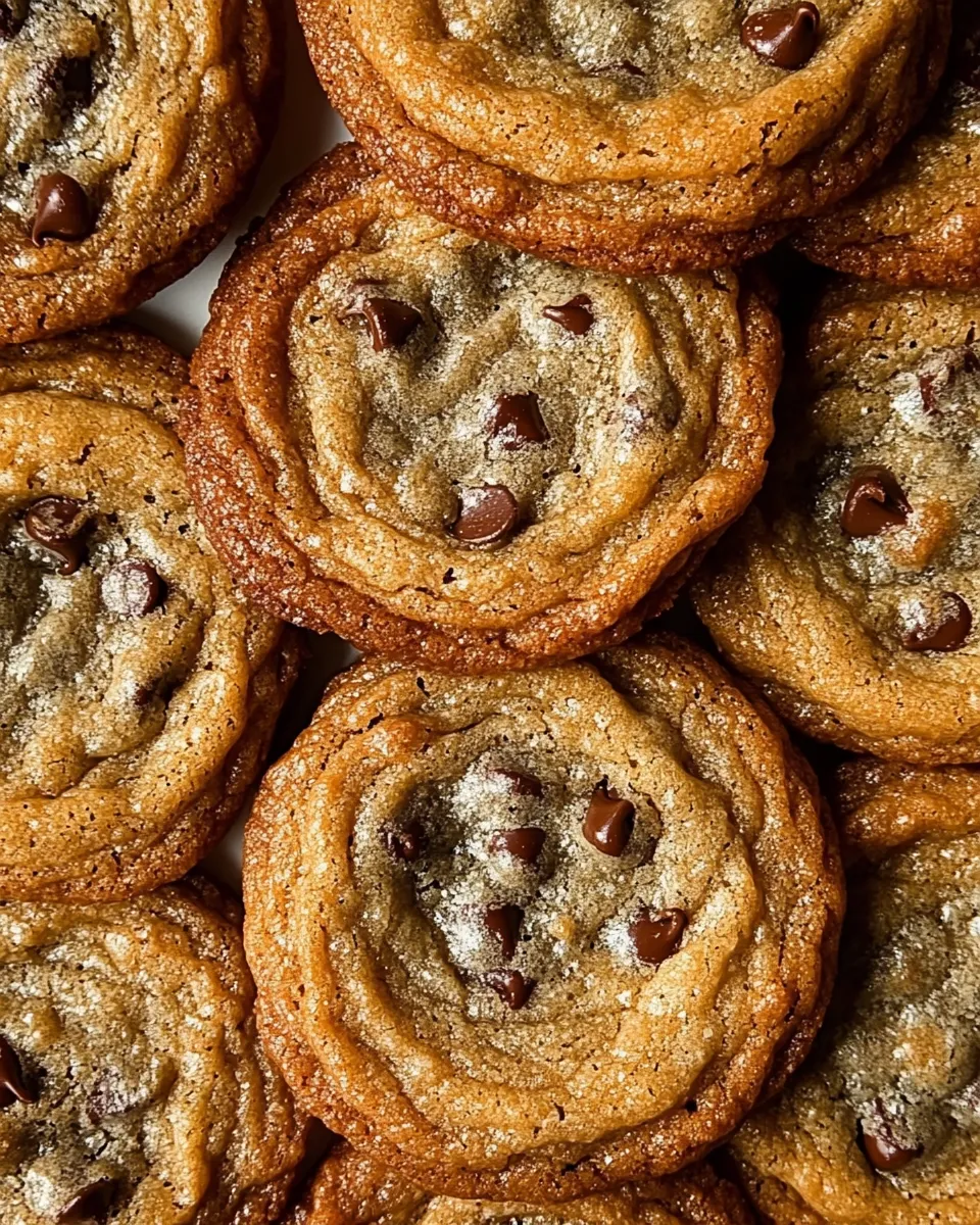 Delicious Thin Crispy Chocolate Chip Cookies shot