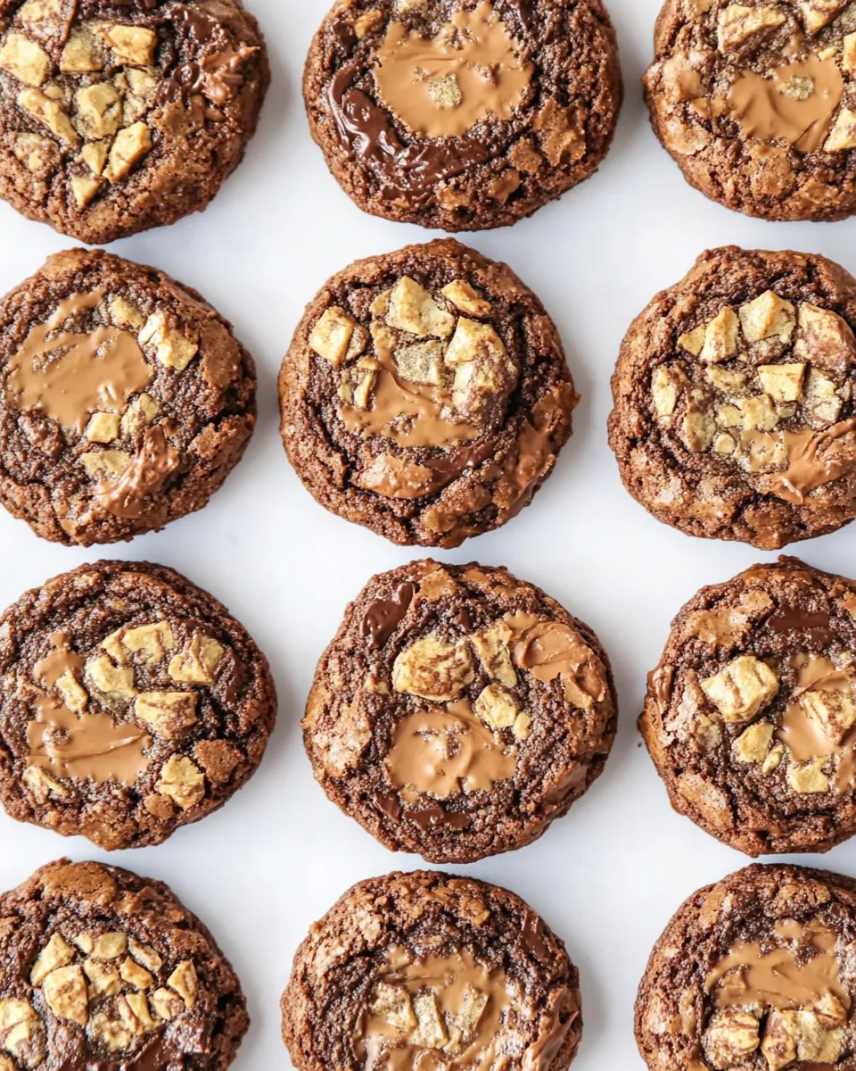 Homemade Toffee Brownie Cookies photo