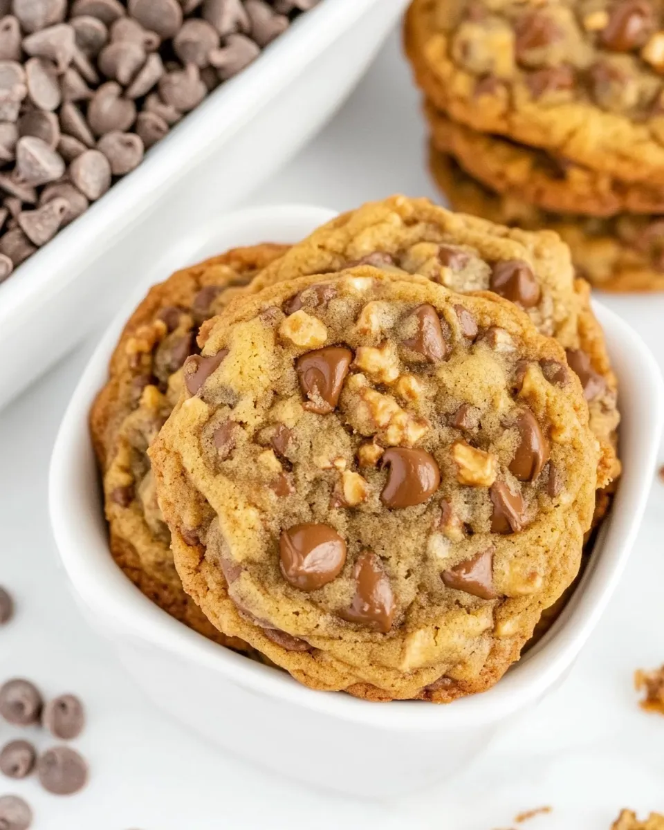 Classic Toffee Chocolate Chip Cookies (With Toffee Bits!) image