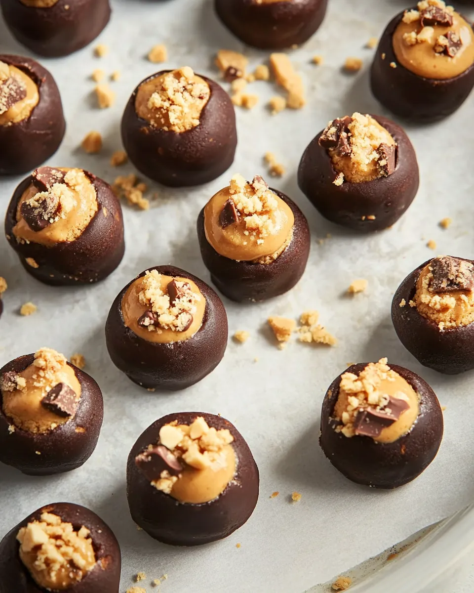 Easy Toffee Crunch Peanut Butter Buckeyes picture