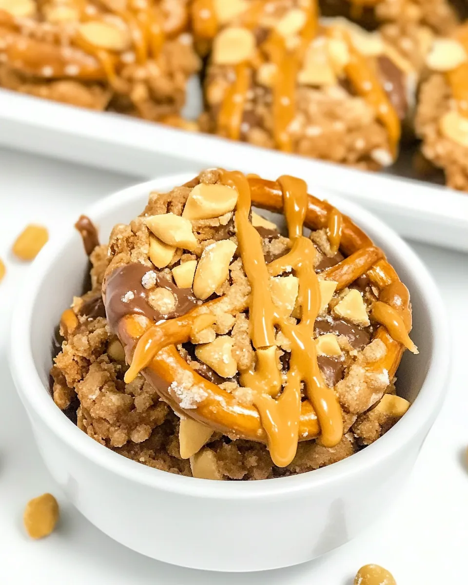 Classic Toffee Peanut Butter Pretzel Cookies image