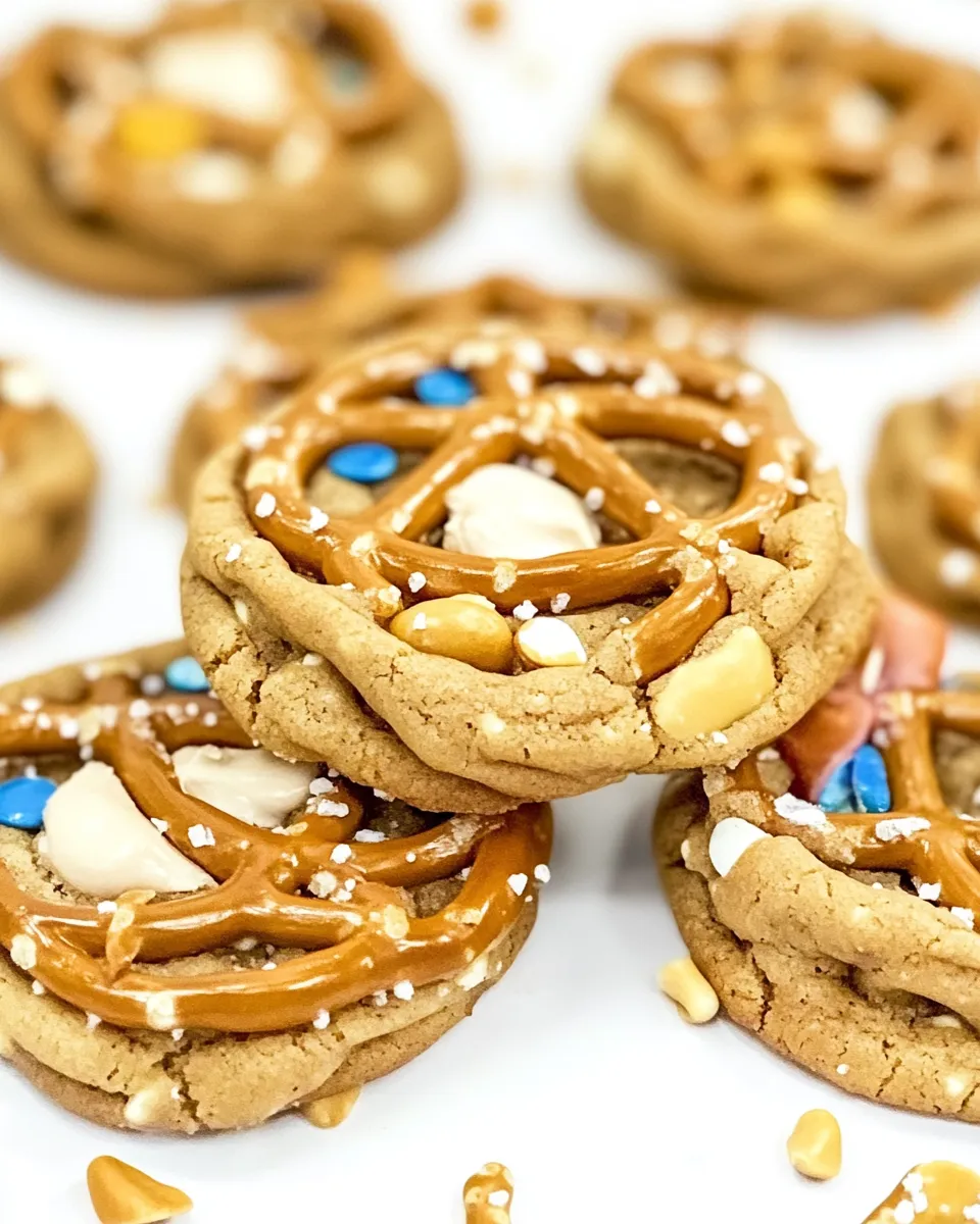 Easy Toffee Peanut Butter Pretzel Cookies picture