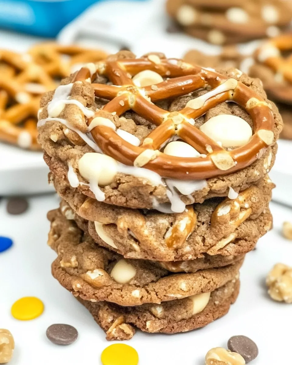 Delicious Toffee Peanut Butter Pretzel Cookies shot