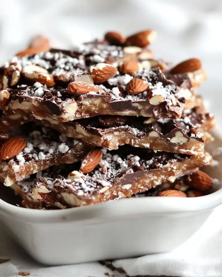Homemade Toffee with Chocolate, Almonds and Pecans photo