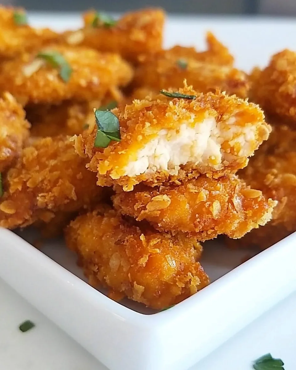 Homemade Tortilla Chip-crusted Chicken Bites photo