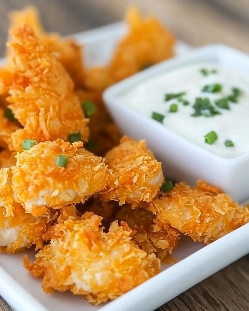 Best Tortilla Chip-crusted Chicken Bites shot