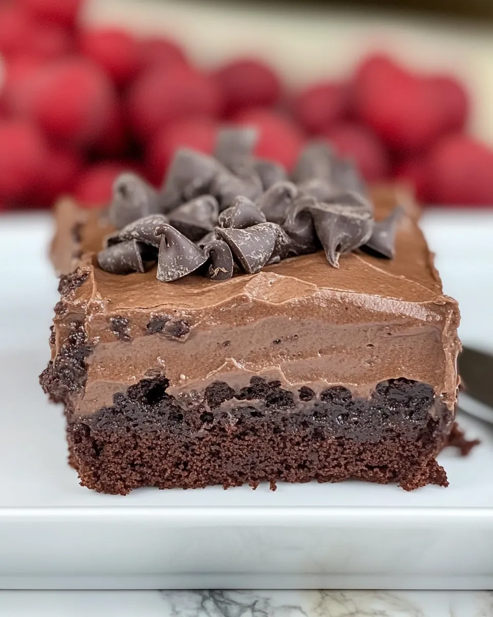 Classic Triple Chocolate Poke Cake image