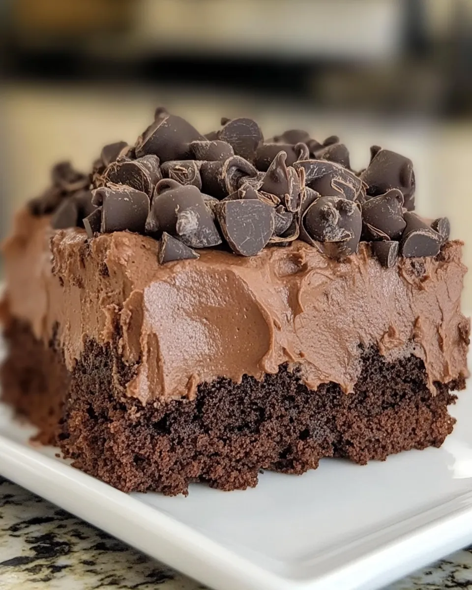 Easy Triple Chocolate Poke Cake picture