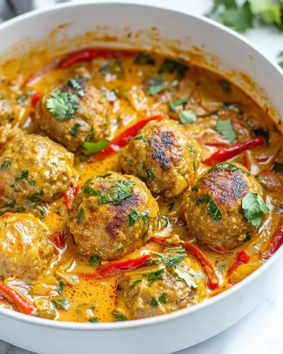 Delicious Turkey Meatball Curry (Paleo, Whole30) shot