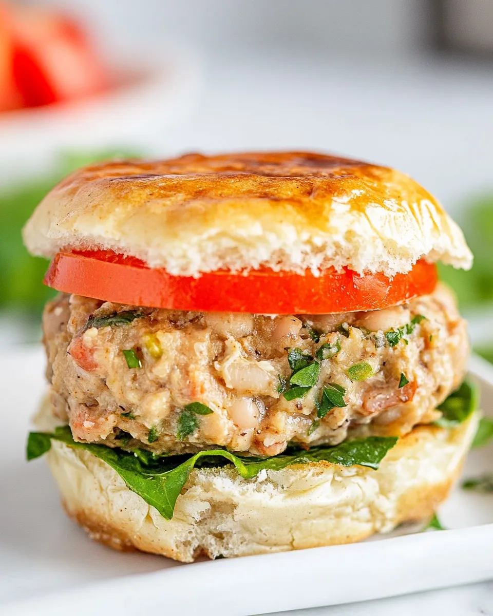 Homemade Turkey White Bean Burgers photo