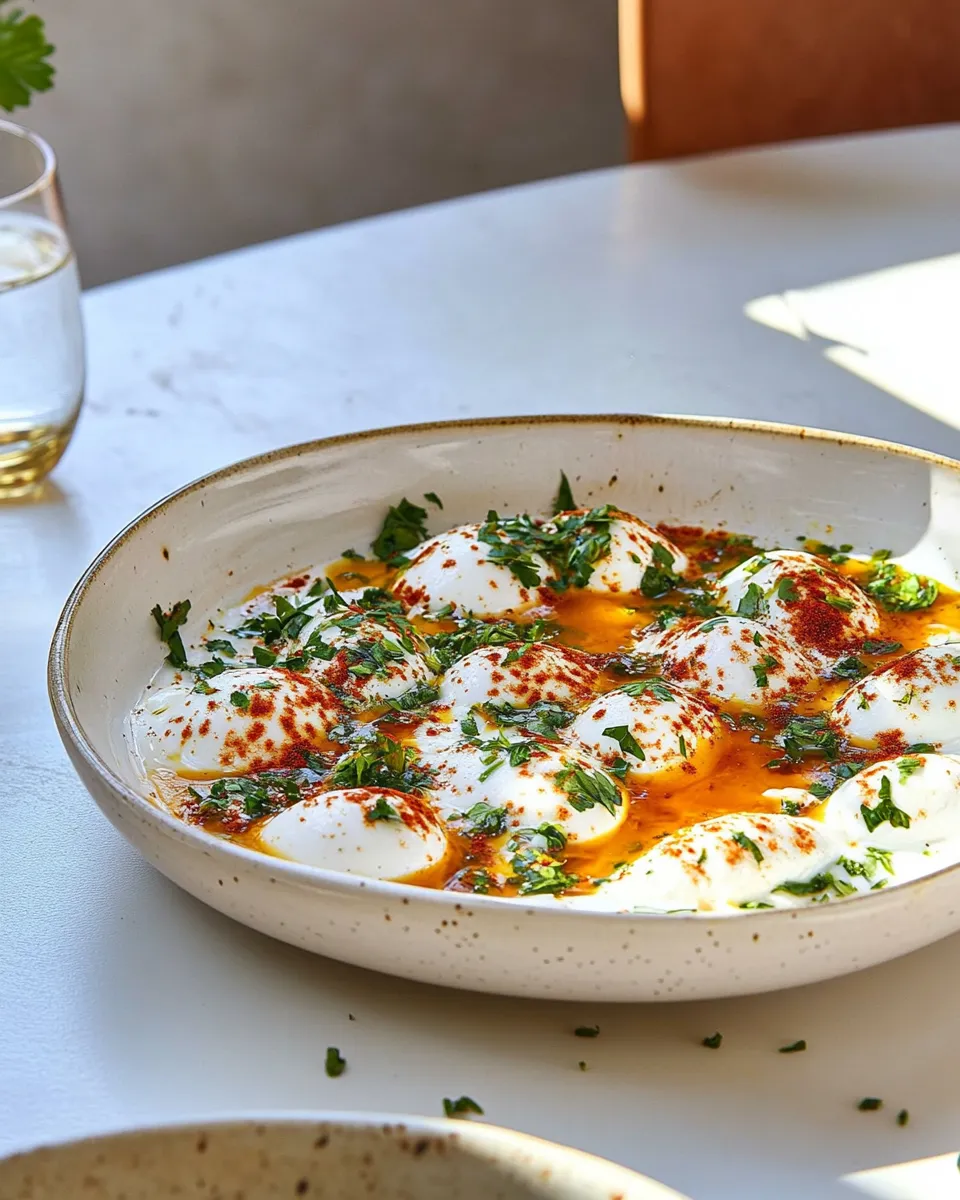 Classic Turkish Eggs (Cilbir) image