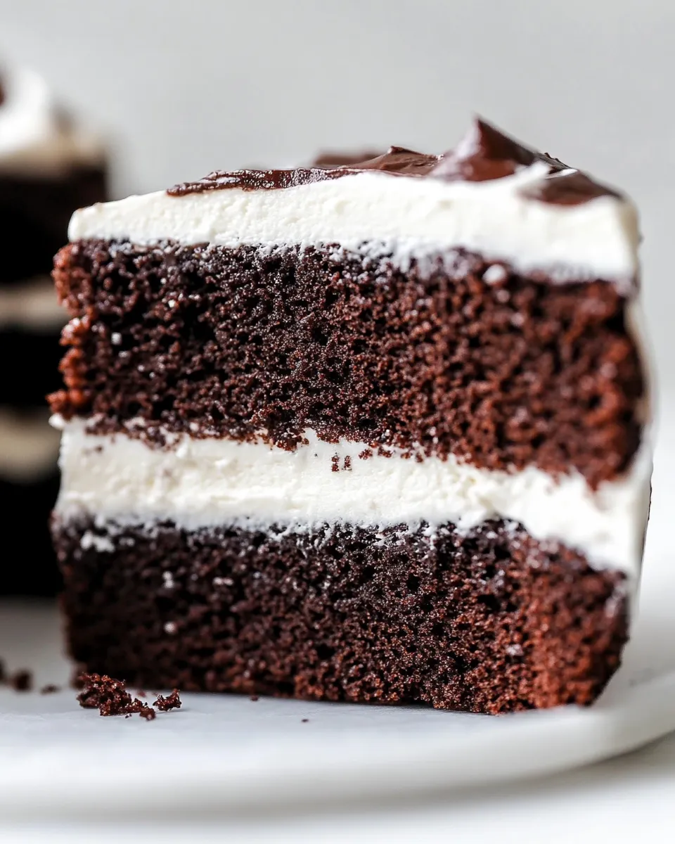 Quick Tuxedo Cake shot