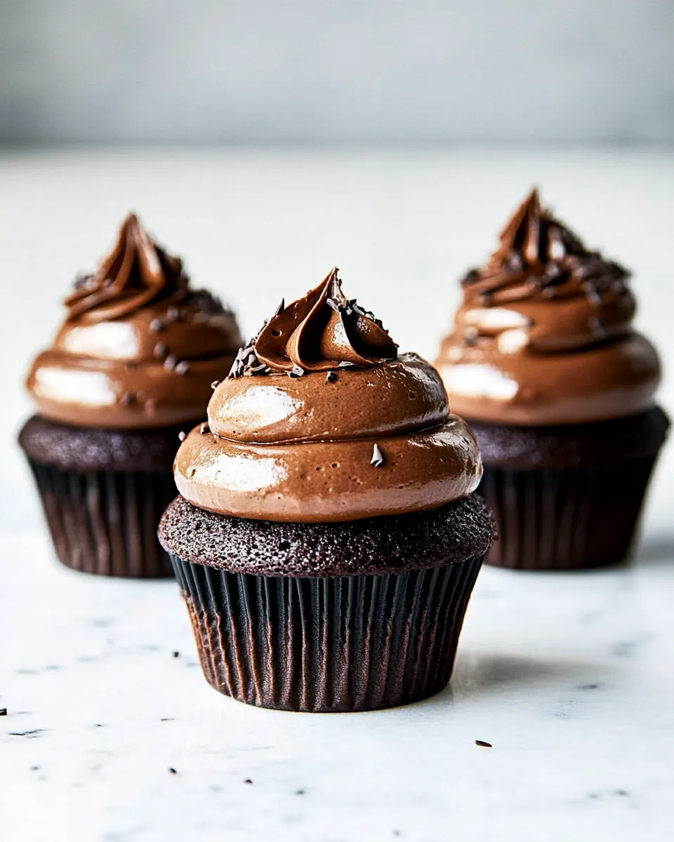 Easy Ultimate Chocolate Cupcakes with Chocolate Cloud Frosting picture