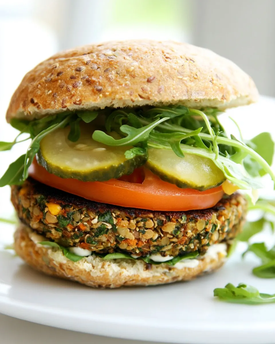 Delicious Ultimate Veggie Burger shot