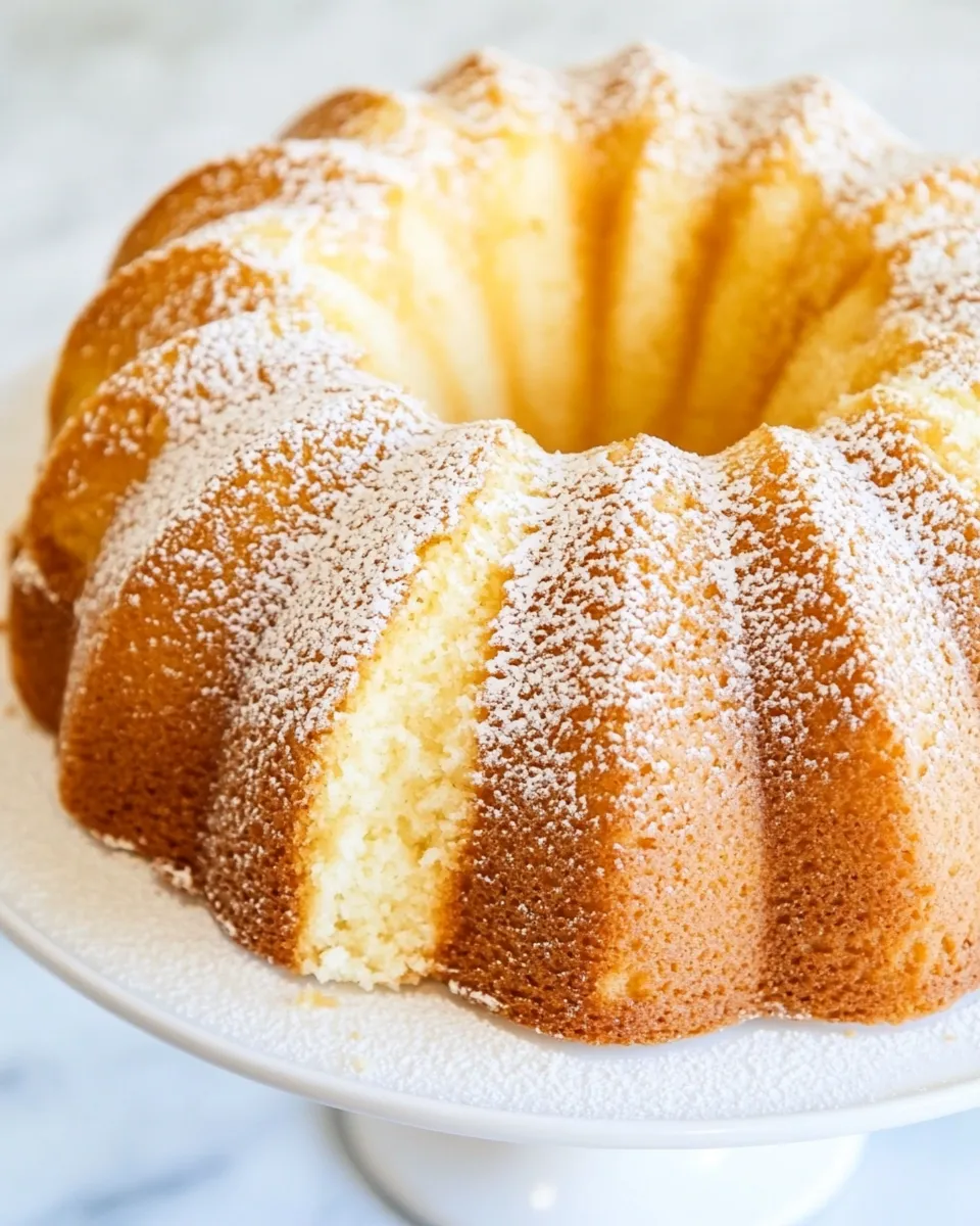 Delicious Vanilla Bundt Cake shot