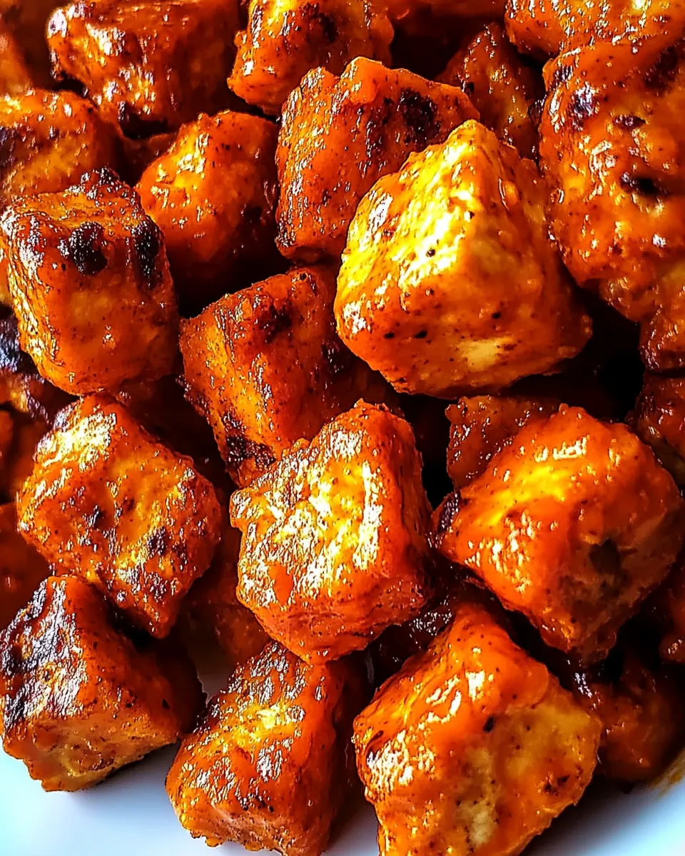 Quick Vegan Buffalo Tofu Bites image