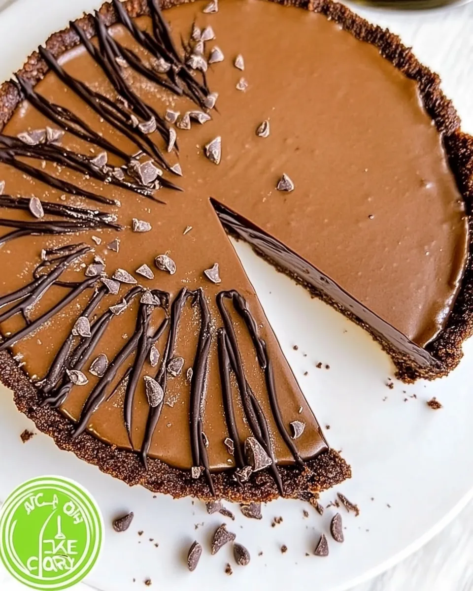 Homemade Vegan Chocolate Tart photo