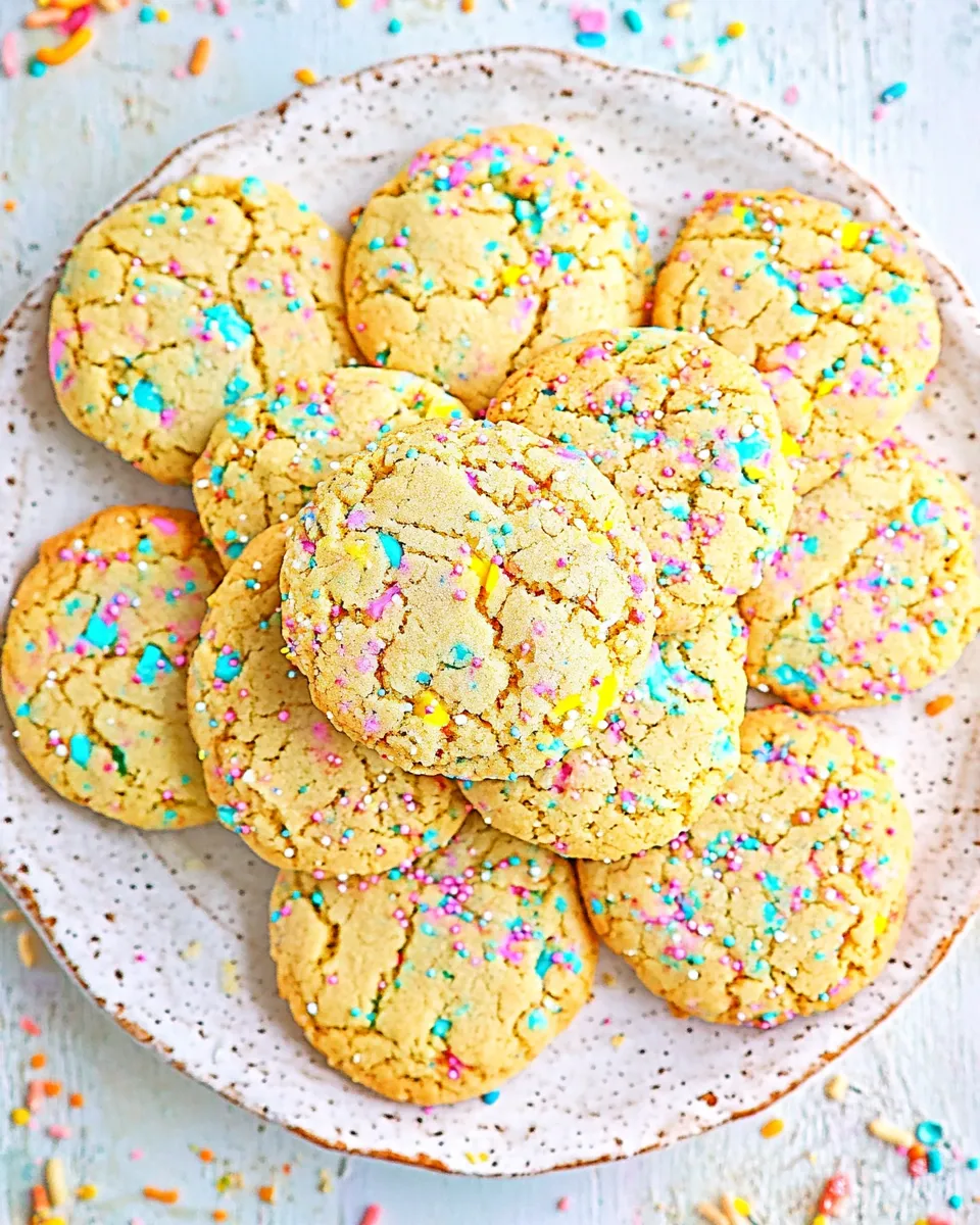 Delicious Vegan Funfetti Cookies shot