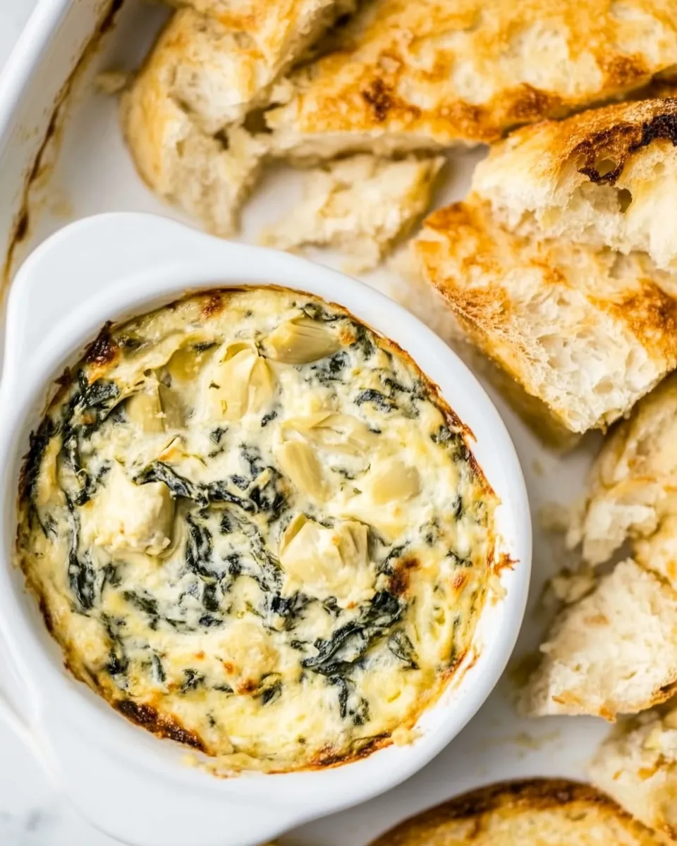 Homemade Vegan Spinach & Artichoke Dip recipe photo
