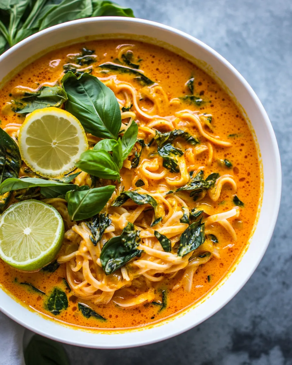 Classic Vegan Thai Lemongrass Coconut Curry Soup image