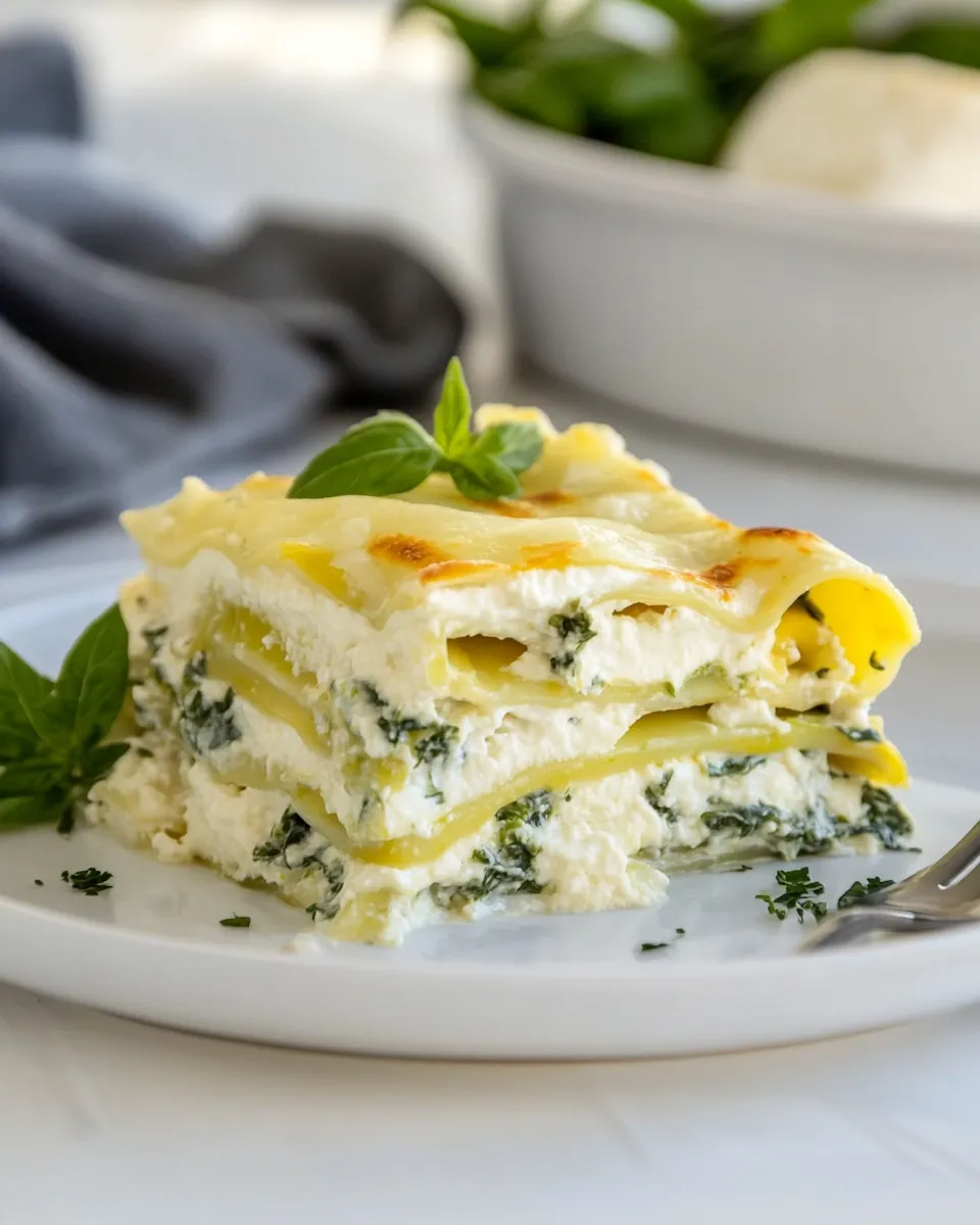 Classic Vegetarian Lasagna with No-Cook White Sauce image