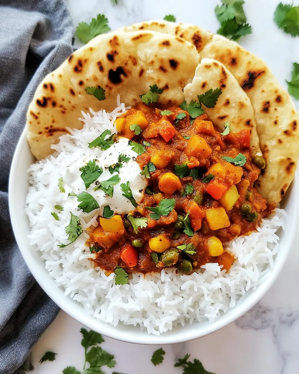 Delicious Vegetarian Tikka Masala shot