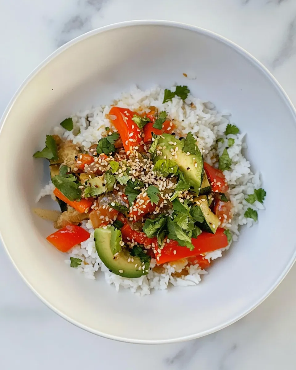 Easy Veggie Stir Fry With Rice picture