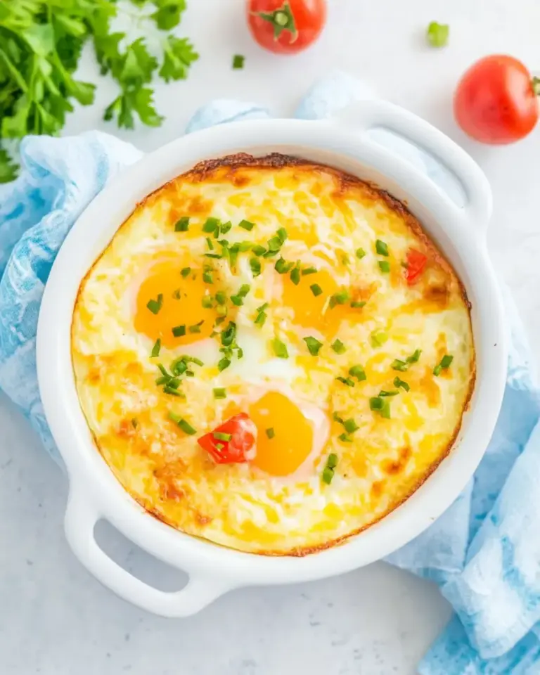 Easy White Cheddar and Dijon Baked Eggs photo
