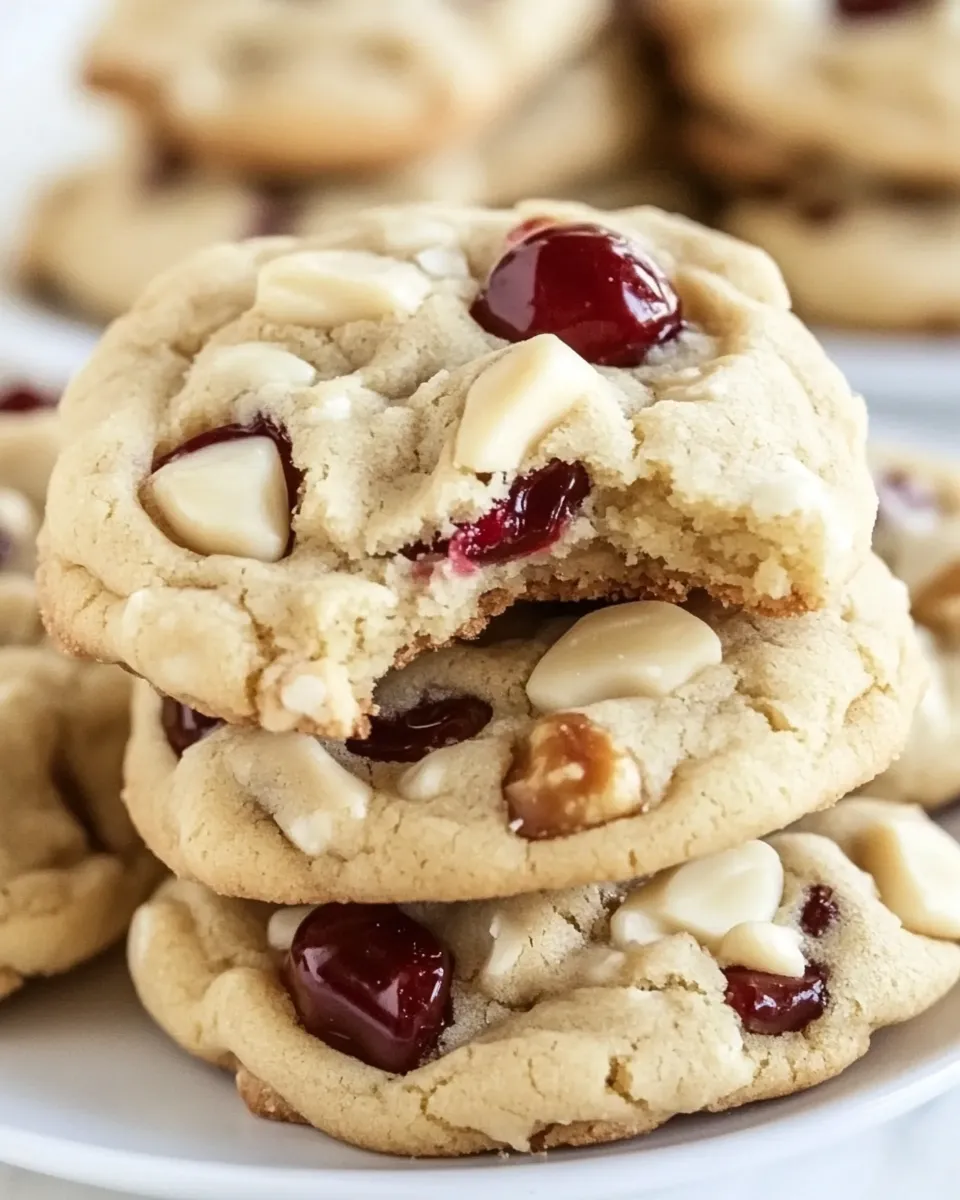 Classic White Chocolate Cherry Macadamia Nut Cookies recipe photo