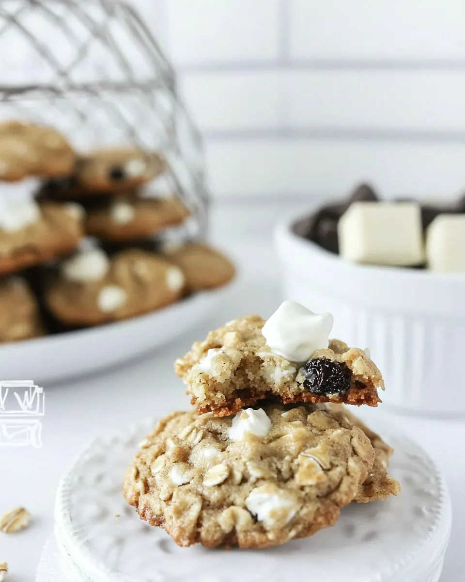 Easy White Chocolate Oatmeal Raisin Cookies picture