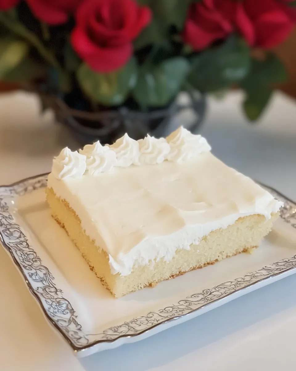 Classic White Sheet Cake image