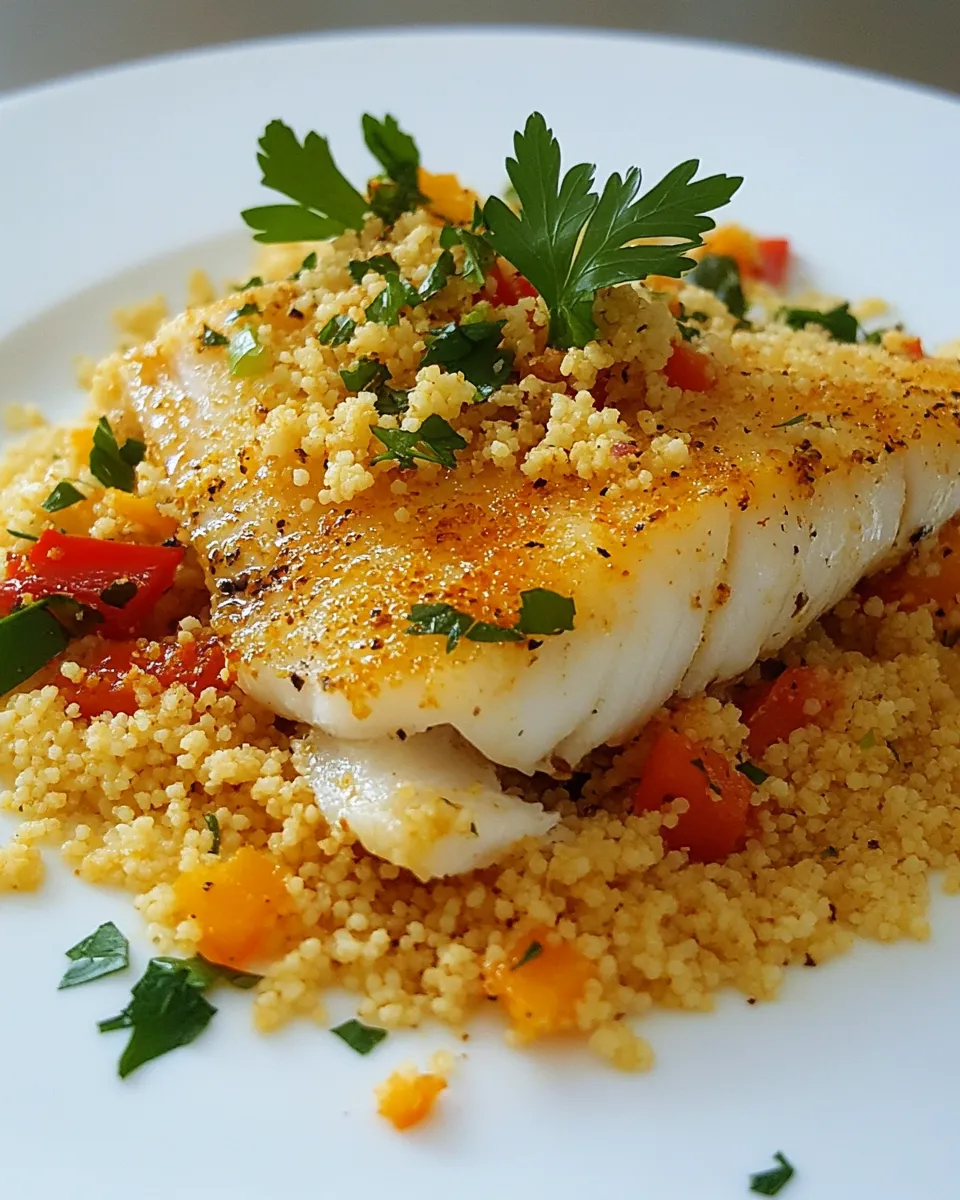 Classic Wild Caught Cod with Moroccan Couscous image