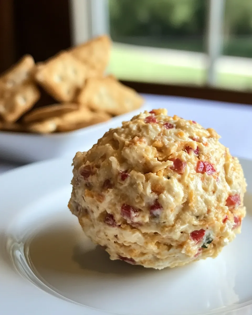 Easy Worlds Best Pimiento Cheese Ball picture
