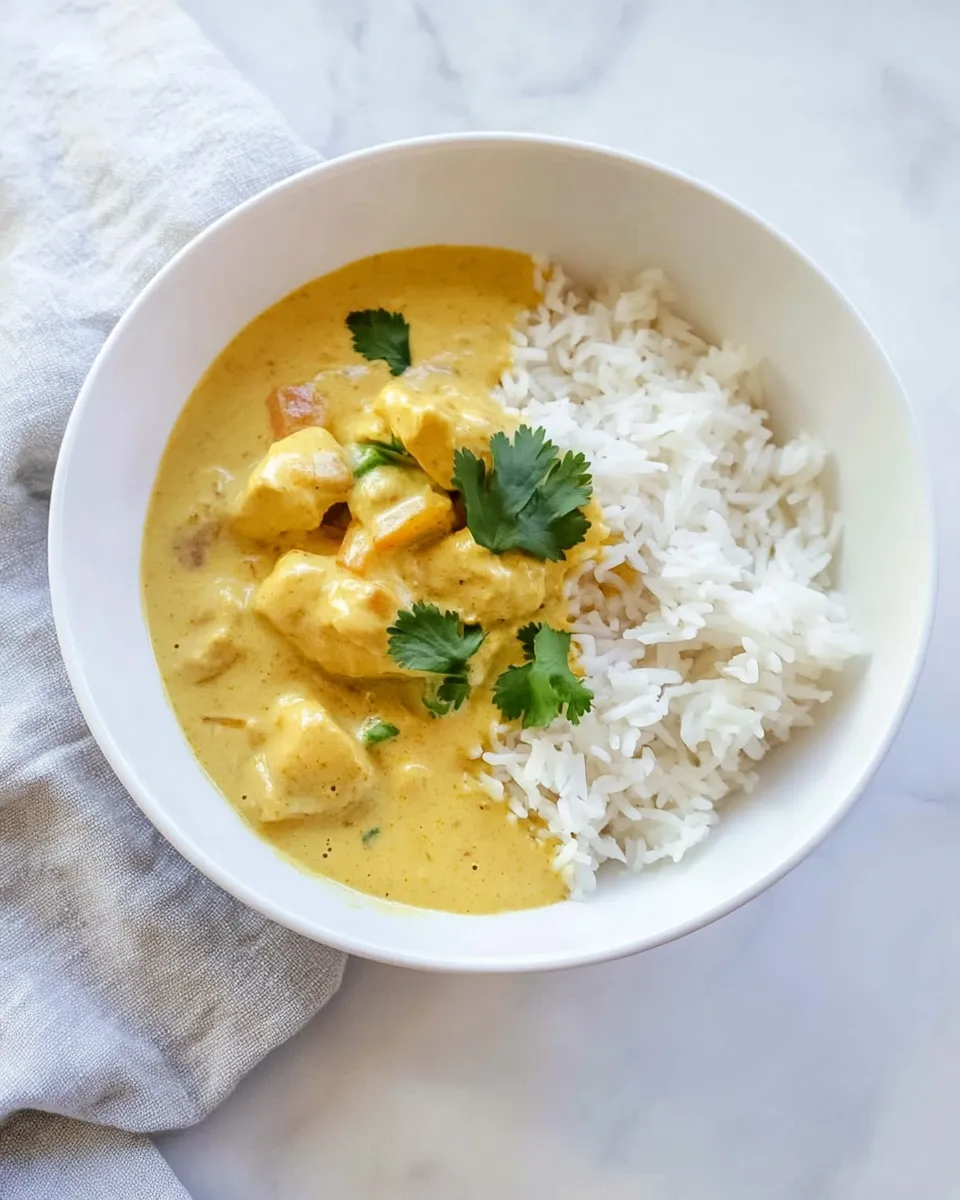 Delicious Yellow Curry shot