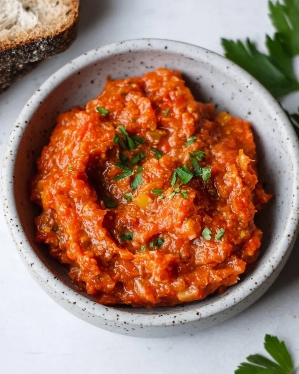Homemade Zacusc_: Romanian Roasted Vegetable Spread photo