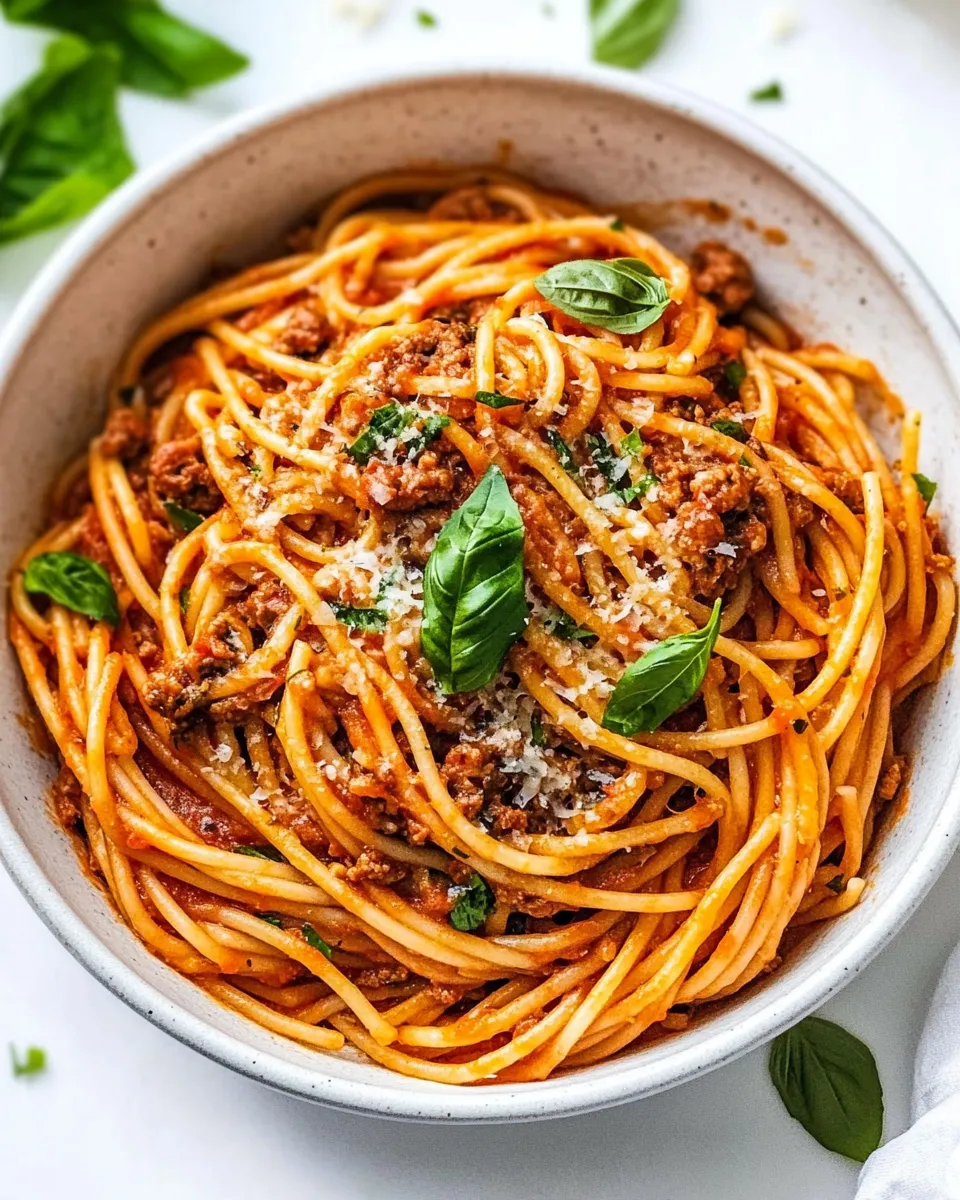Homemade 10 Minute Instant Pot Spaghetti dish photo