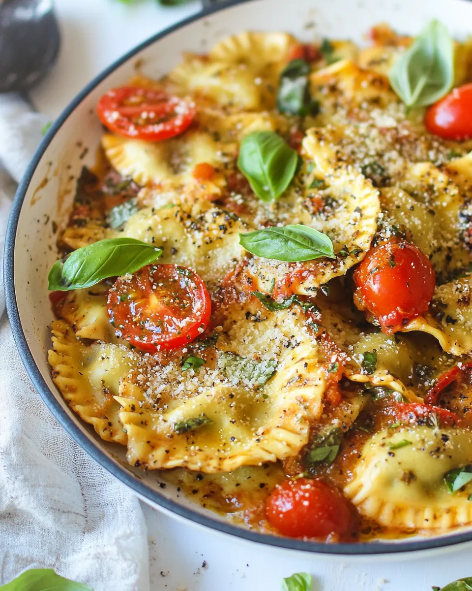 Easy 15 Minute One Pan Ravioli Recipe photo