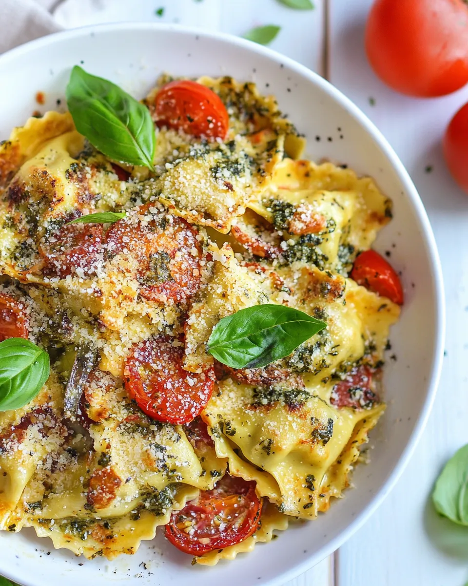 Homemade 15 Minute One Pan Ravioli Recipe dish photo