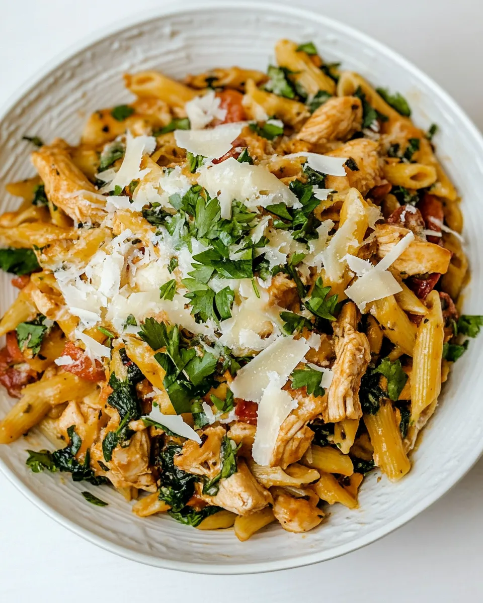 Delicious 15 minute Chicken Pasta dish photo