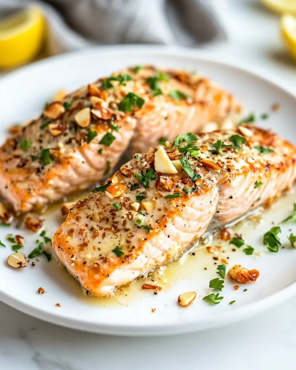 Delicious 20-Minute Air Fryer Salmon Almondine: Weeknight Dinner Made Simple dish photo