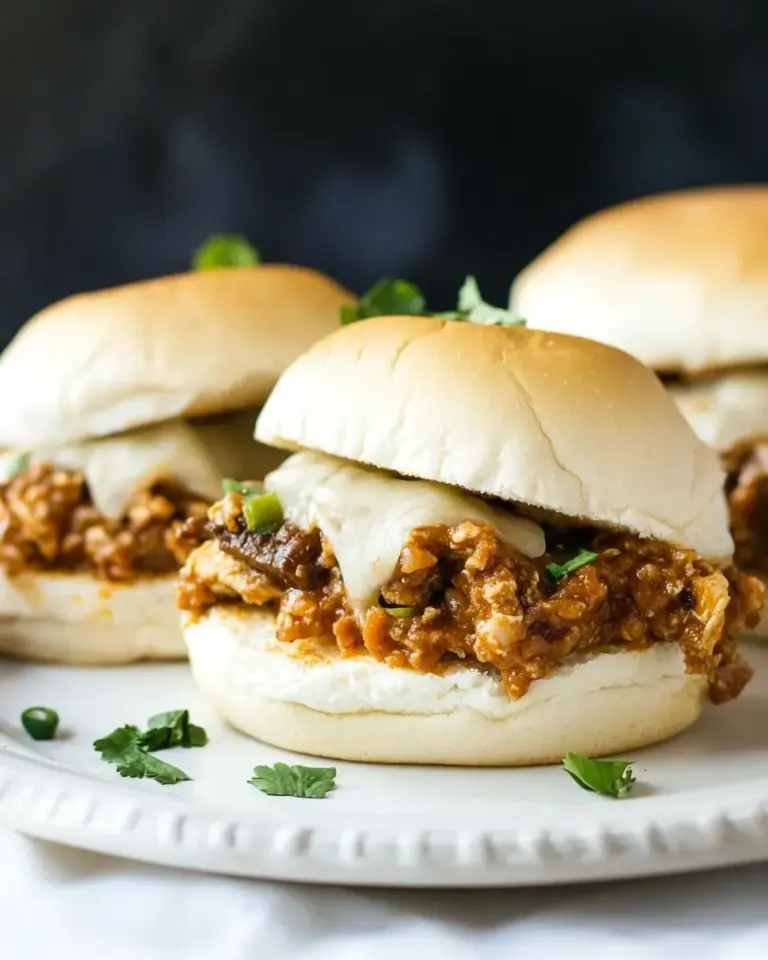Easy 20 Minute Chicken Cheesesteak Sloppy Joe Sliders photo